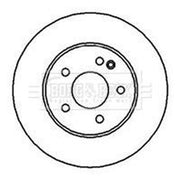 Borg & Beck 2 x Vented Front Brake Discs BBD4110