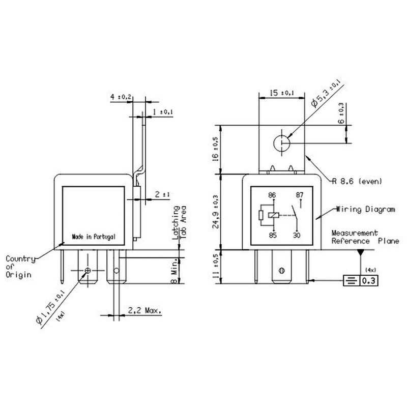 Bosch Main Power Relay 0 986 332 402