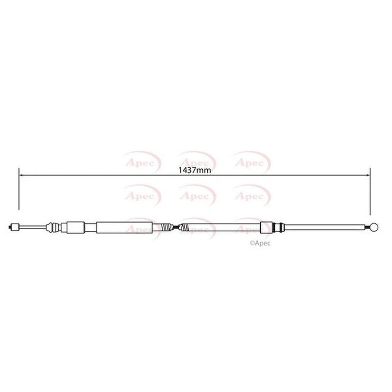 Apec Handbrake Cable Right Rear CAB1019
