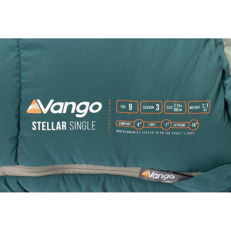 Vango Stellar Single Sleeping Bag Single Oasis - Vango - Van Life Living
