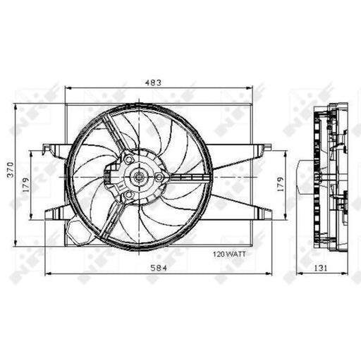 NRF Engine Cooling Fan 47007