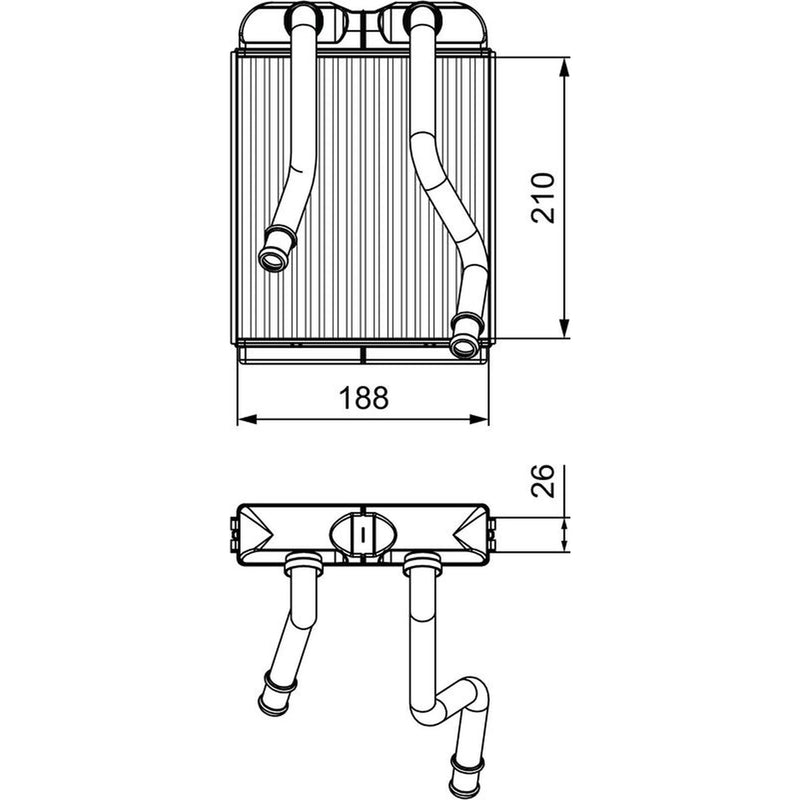 Valeo Heater Matrix Core Heat Exchanger 811532