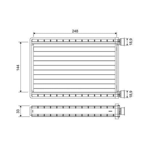 Valeo Heater Matrix Core Heat Exchanger 811571