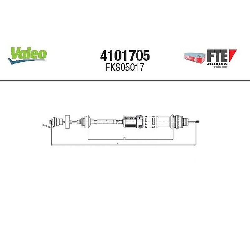Valeo Clutch Control Cable Pull 4101705