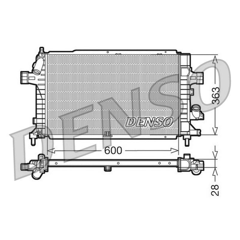 Denso Engine Radiator DRM20102
