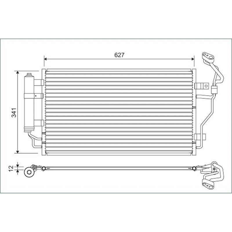 Valeo Air Conditioning Condenser 822632