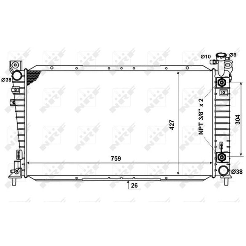 NRF Engine Radiator 50334