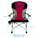 Liberty Magenta Folding Camping Chair MDS1203 - Liberty Leisure UK - Van Life Living