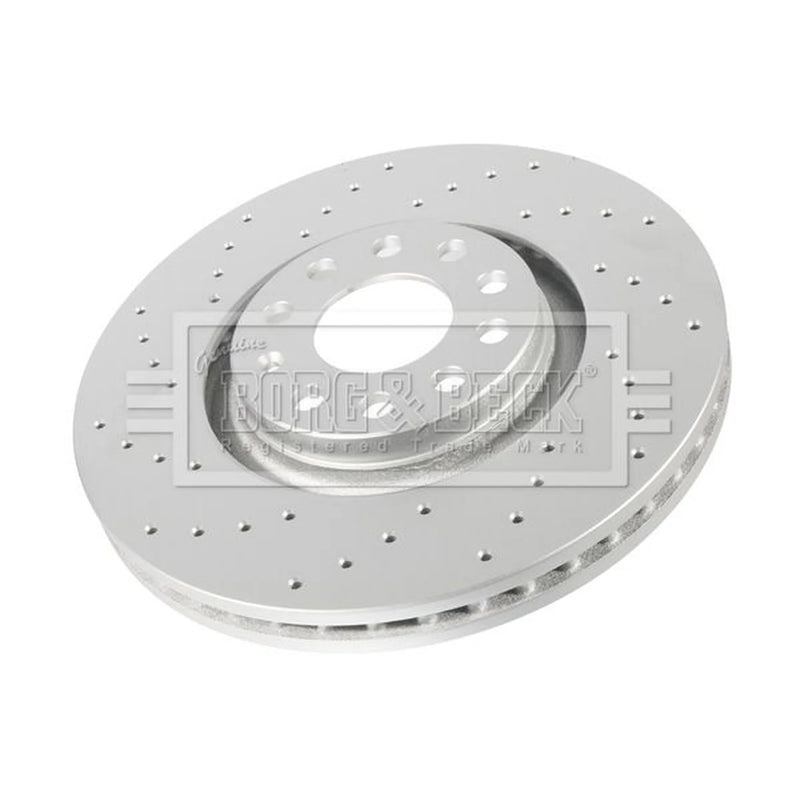 Borg & Beck 2 x Perforated/Vented Front Brake Discs BBD5791S-x2