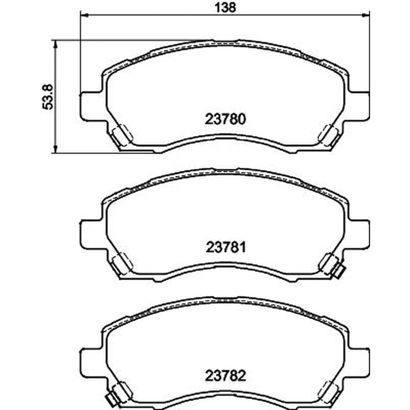 Mintex Front Brake Pad Set MDB1917