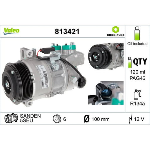 Valeo Air Conditioning Compressor 813421