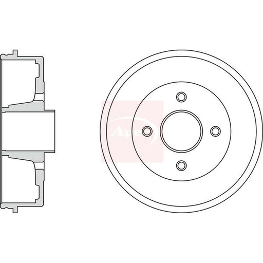 Apec Brake Drum Assembly Rear DRM9911