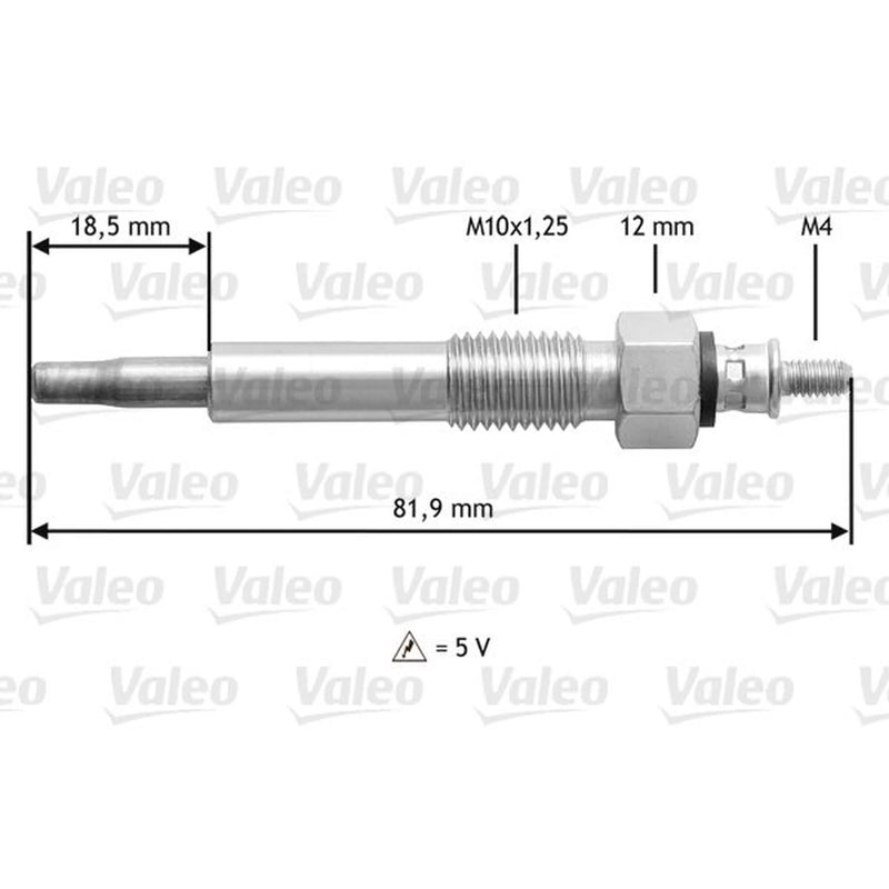 Valeo Diesel Engine Glow Plug 345205