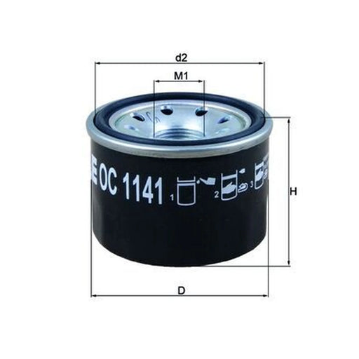 Mahle Engine Oil Filter OC 1141