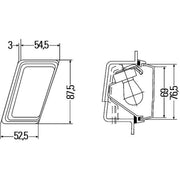 Hella Auxiliary Direction Indicator lateral installation C 2BM 004 312-061