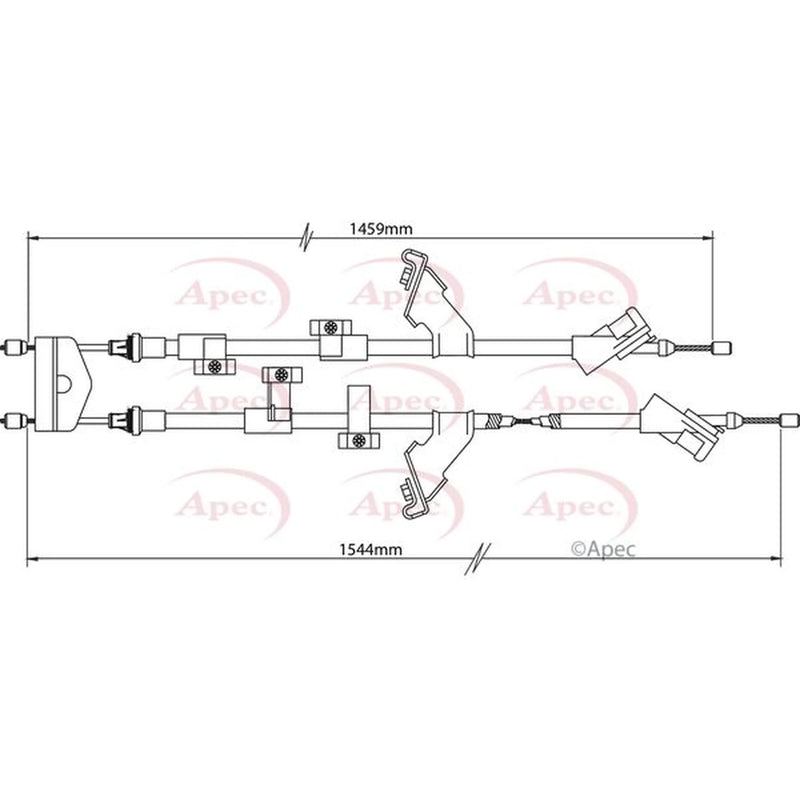 Apec Handbrake Cable Rear CAB1152