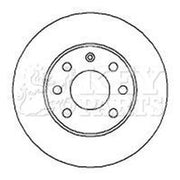 Key Parts 2 x Vented Front Brake Discs KBD4252-x2