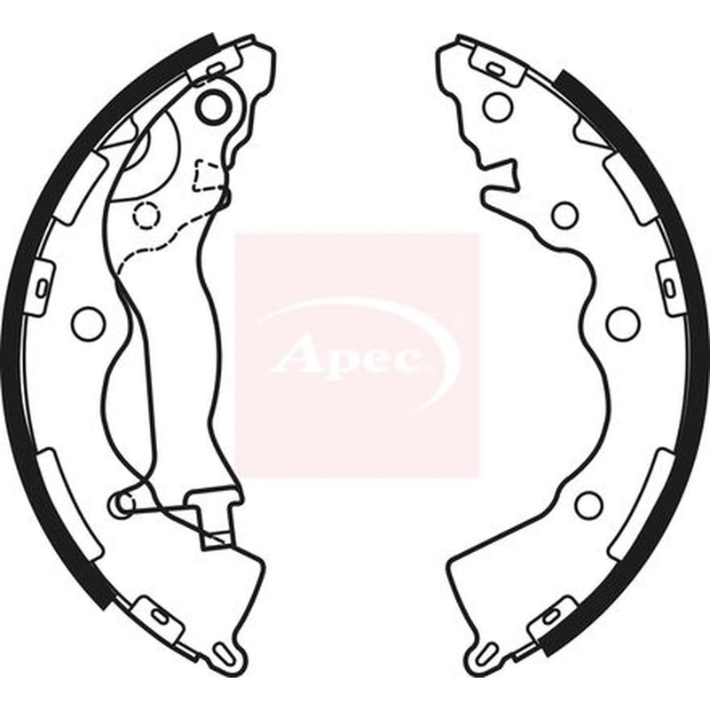 Apec Brake Shoe Set Axle Kit SHU781