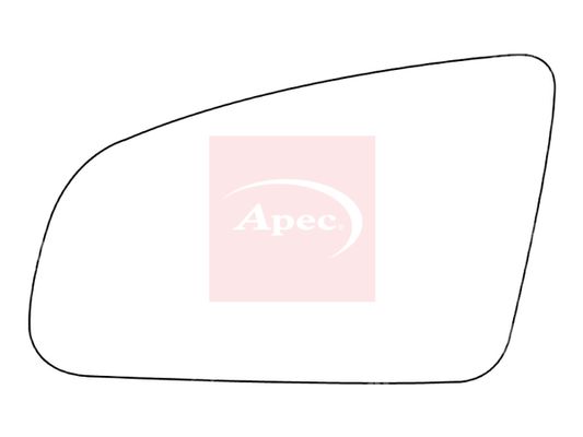 Apec Red Exterior Wing Mirror Glass AMS2085