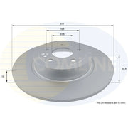 Comline 2 x Rear Brake Discs ADC1286