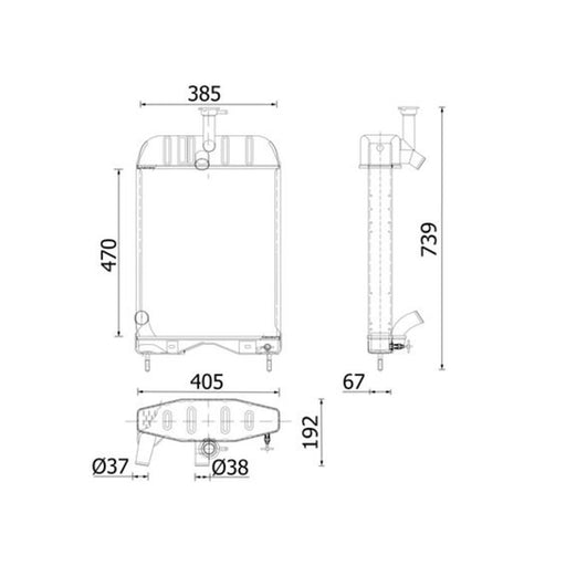 Mahle Engine Radiator CR 2414 000P