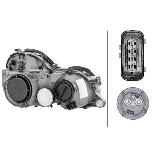 Hella Headlight Headlamp H7/H7 Left 1D9 007 450-131