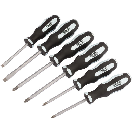 Draper 'Pound Thru' Soft Grip Screwdriver Set (6 Piece) 63590 Draper  - Town Parts