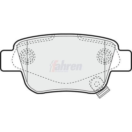 Fahren Rear Brake Vented Discs & Pads fits Toyota Vellfire 2008-2014 2.4 3.5
