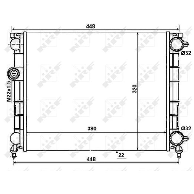 NRF Engine Radiator 50004