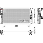 Denso Engine Radiator fits BMW 1 Sports Hatch 2011-2019
