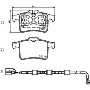 Mintex Rear Brake Pad Set MDB3707