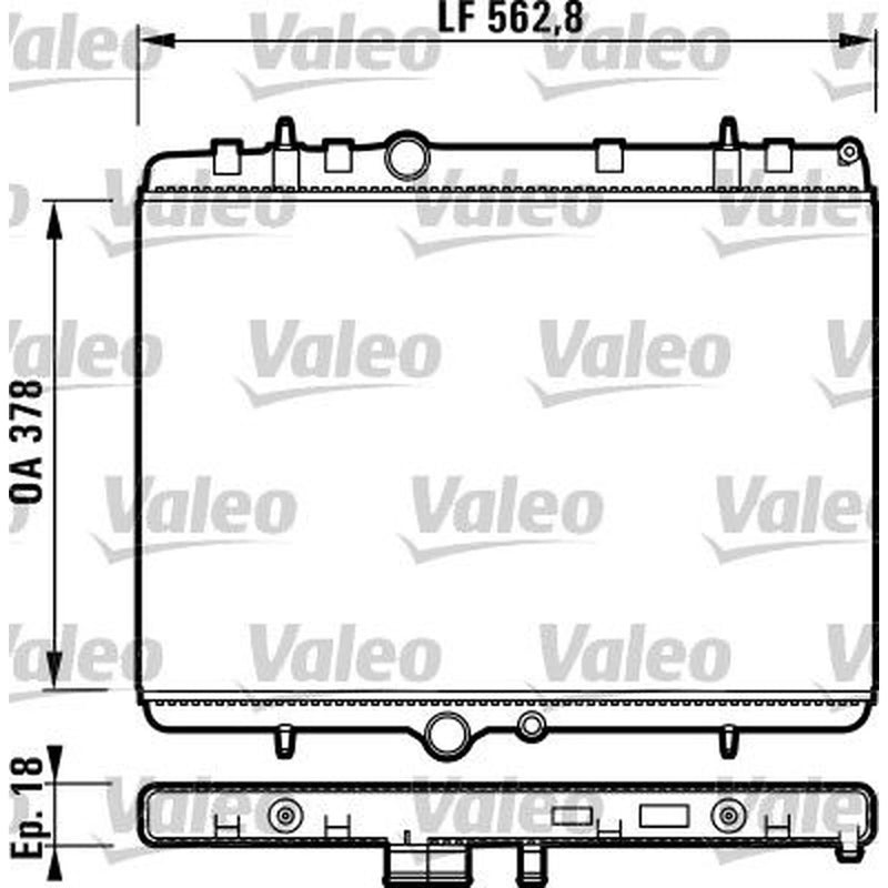 Valeo Engine Radiator 732896
