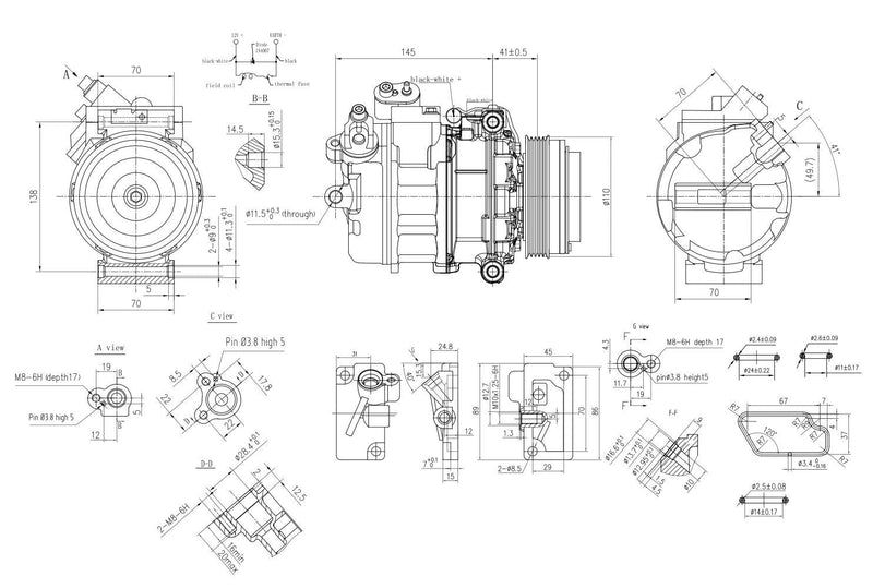 Hella Air Conditioning Compressor 8FK 366 200-341