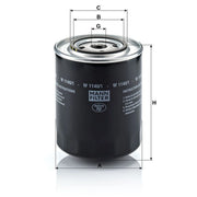 MANN-FILTER Engine Oil Filter W 1140/1