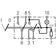 Hella Hazard Warning Light Switch 8 Connectors 6HH 007 832-321