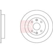 Apec 2 x Solid Rear Brake Discs DSK623-x2