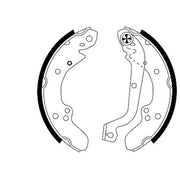 Mintex Brake Shoe Set Axle Kit MFR404