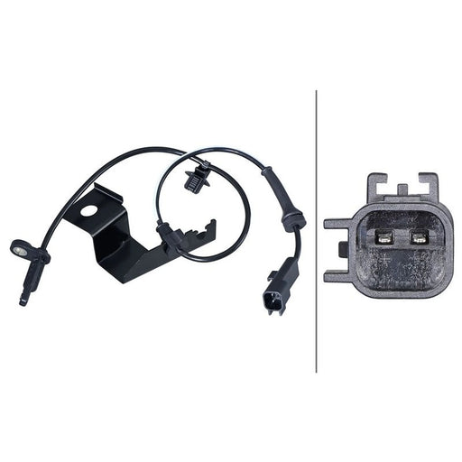 Hella ABS Wheel Speed Sensor Front Left 6PU 358 217-351