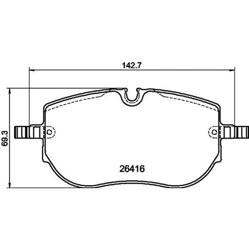Mintex Front Brake Pad Set MDB3503