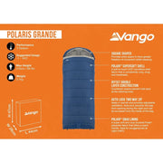 Vango Polaris Grande Sleeping Bag Grande Neptune - Vango - Van Life Living