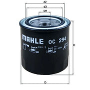 Mahle Engine Oil Filter OC 294