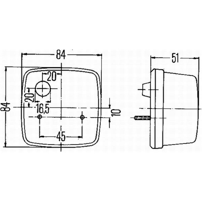 Hella Reversing Lamp 2ZR Rear 2ZR 003 014-091 18-3410324 2ZR 003 014-091