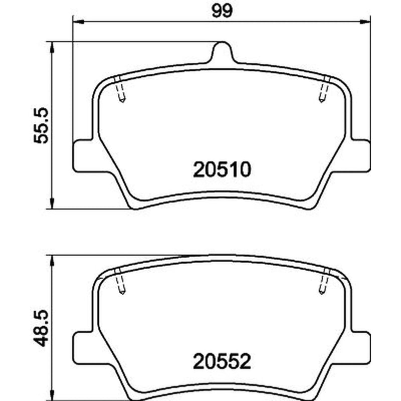 Mintex Rear Brake Pad Set MDB4166