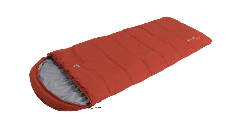 Outwell Campion Lux Burnt Orange Orange Single Sleeping Bag - Outwell - Van Life Living