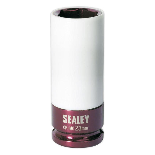 Sealey Alloy Wheel Impact Socket 23mm 1/2"Sq Drive SX03023 Sealey  - Town Parts
