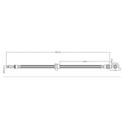 Juratek Brake Hydraulic Hose Line Right JBH1309