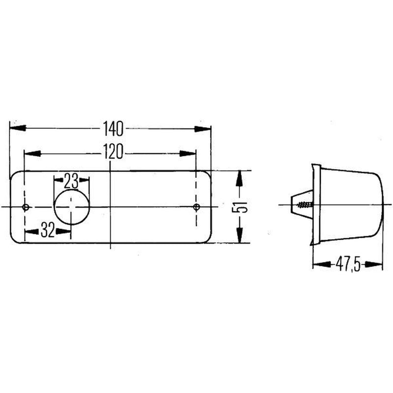 Hella Auxiliary Direction Indicator Lateral Mounting Connectors 2BM 006 692-021