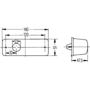 Hella Auxiliary Direction Indicator Lateral Mounting Connectors 2BM 006 692-011