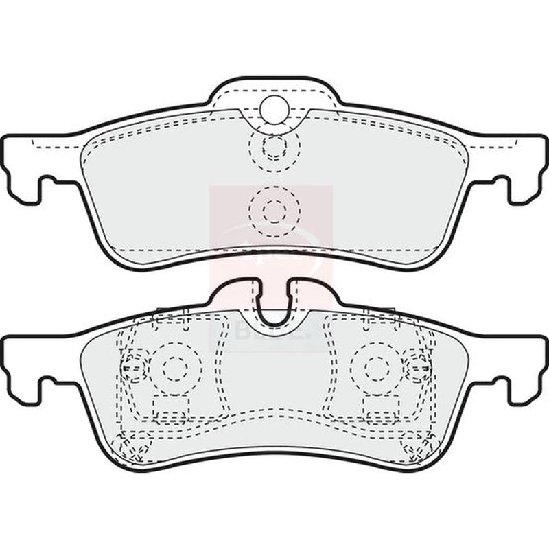 Apec Rear Brake Pad Set PD3065