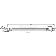 Borg & Beck Brake Hydraulic Hose Line Rear Right BBH7820